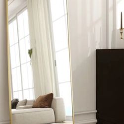 Shatterproof metal oversized full length mirror 64”* 21”