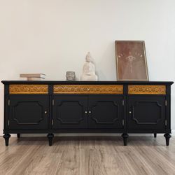 Gorgeous Restored Credenza / Buffet 81”L x 17.5”W x 31”H
