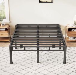 CALIFORNIA KING 18” 20” or 24 Inch King Bed Frame Double Layer 2 in 1 Platform with Round Corner