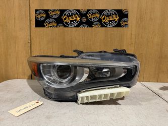 2014 2015 2016 2017 Infiniti Q50 Passenger Side Right Side Headlight