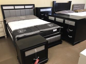 Barzini Bedroom Set 5 Pc Queen