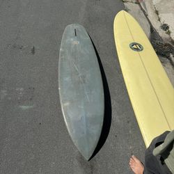 Vintage Single Fin Surfboard 