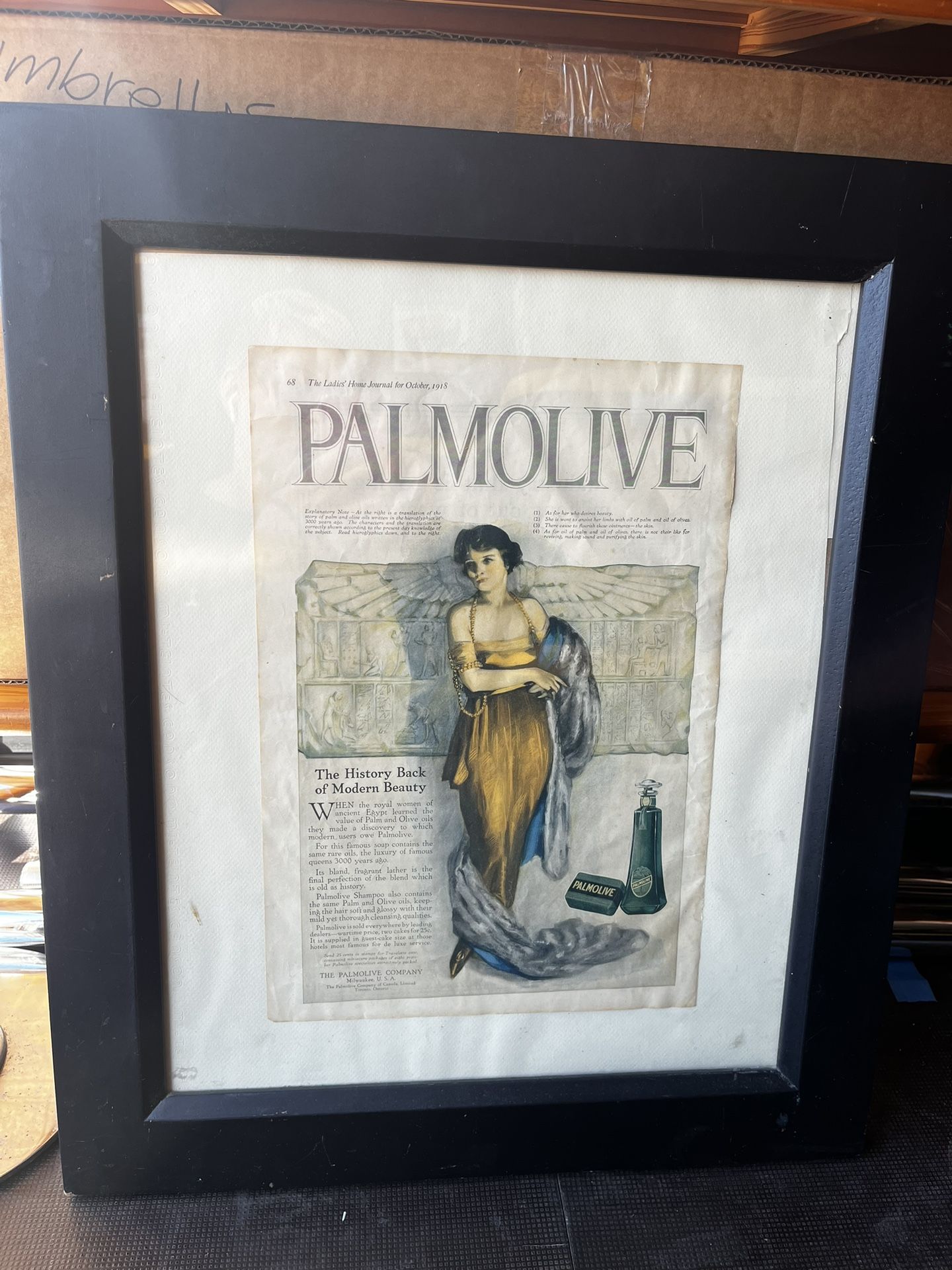 Soap Ad 1918 and Frame