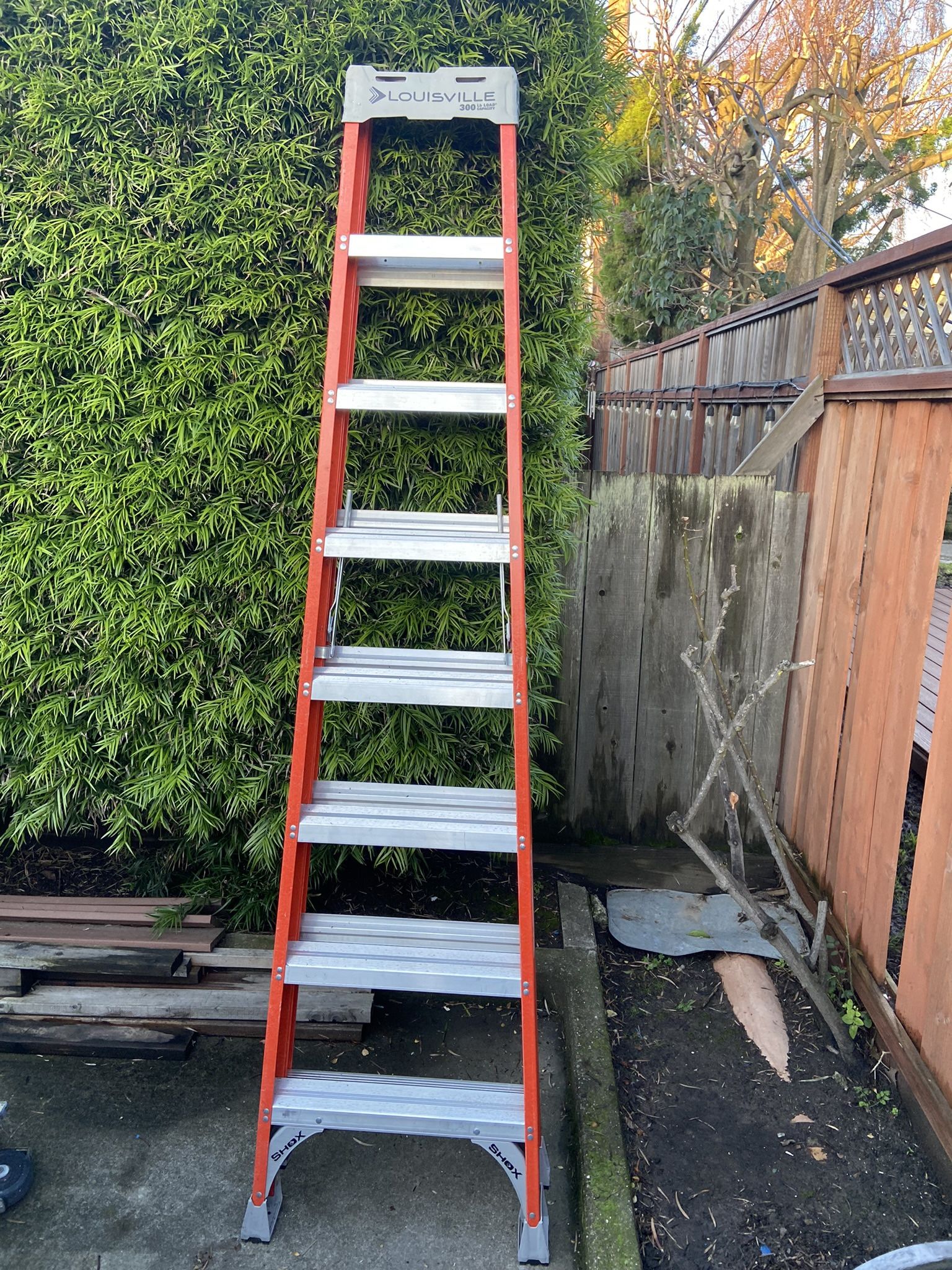 Fiberglass 8ft Louisville Ladder $100