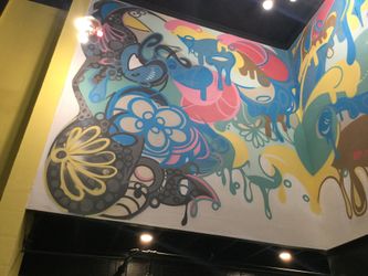 Mural and sign painted