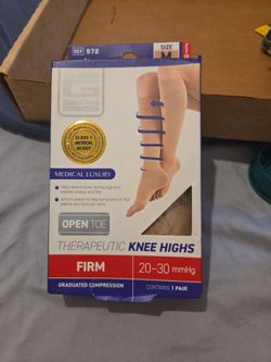New  therapitic compression socks medium firm  20-30  mm-hg half price