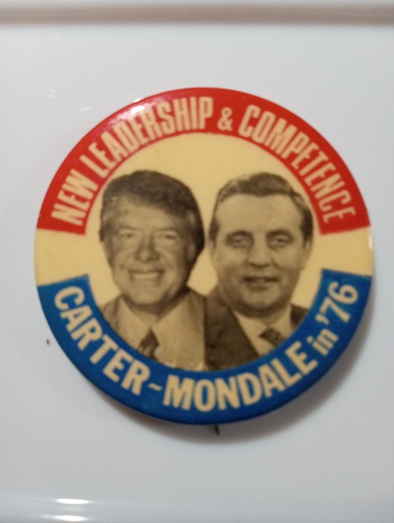 CARTER MONDALE IN 1976 BUTTON