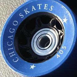 Blue Chicago Skates 405 Wheels w/ bearings