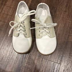 Amilio Real Leather Saddle Shoes - Size Toddler 9
