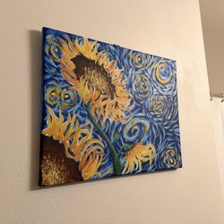 Original Acrylic Sunflower Painting 🖼️ 16x20