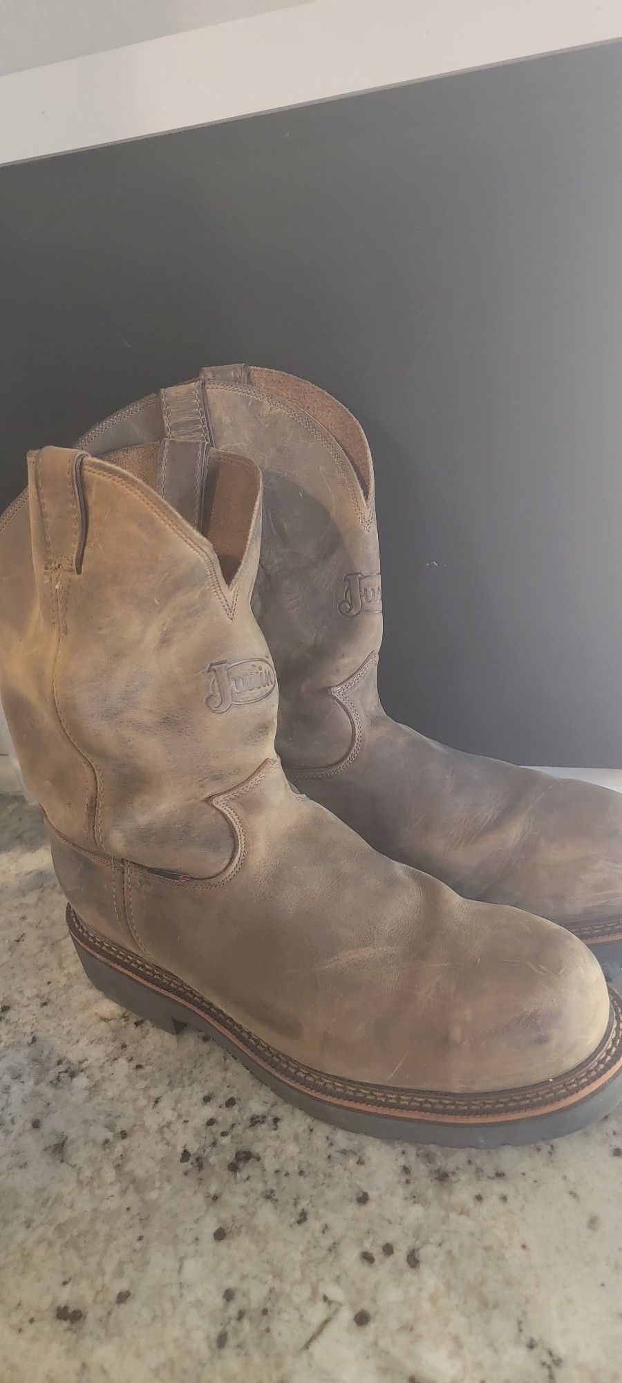 Justin Original Work Boots Men's J max Pull On Work Boot