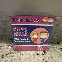 Brand New Unopened 30 Count Kids KN95 Kids Masks 