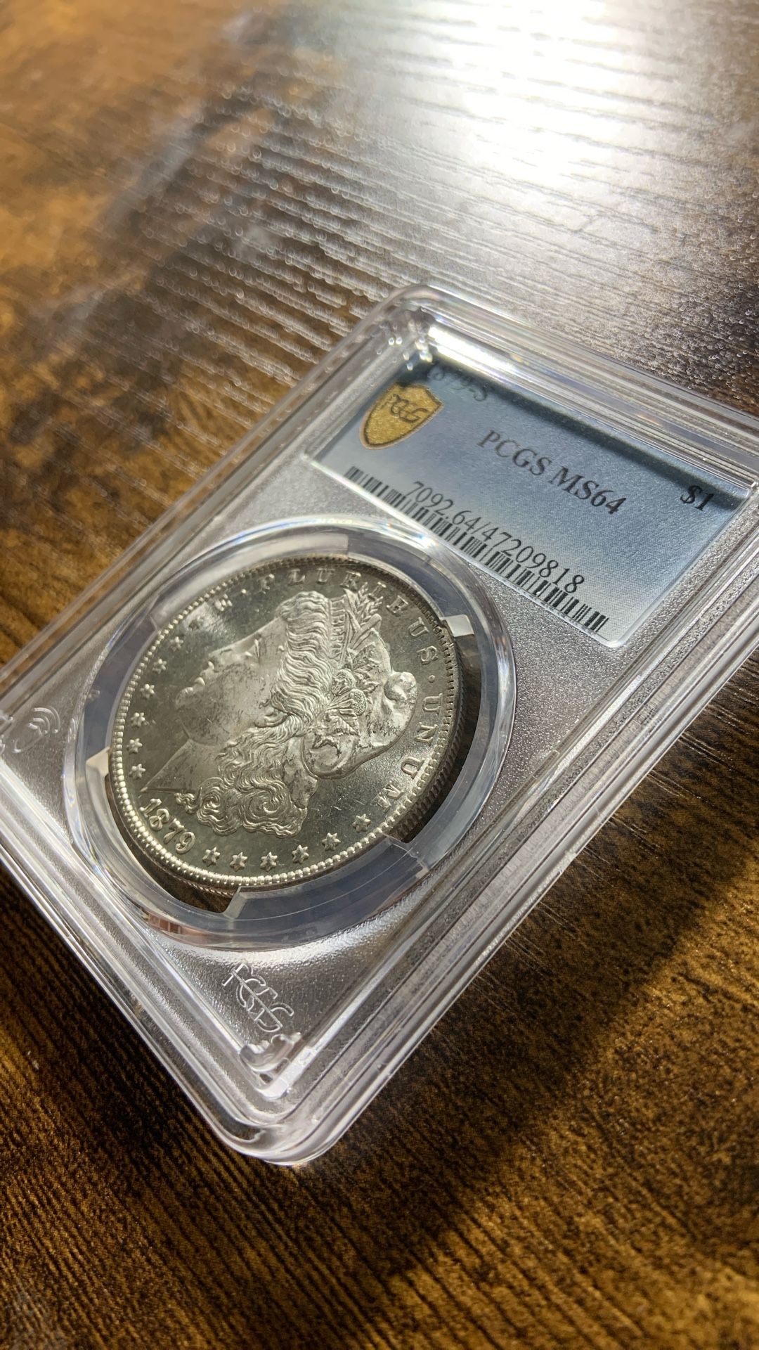 1879-s Morgan Silver Dollar PCGS MS64 Gold Shield
