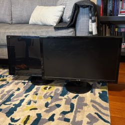 Two 24” Monitors - ASUS And ViewSonic 