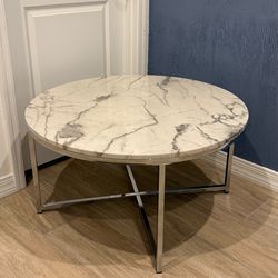 Faux Marble Coffee Table