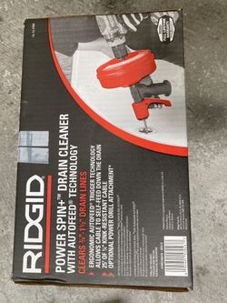 Rigid Power Spin drain cleaner.