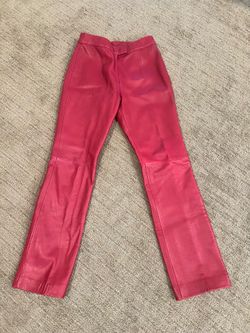 Woman’s leather pants