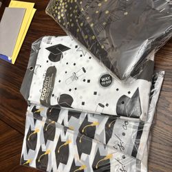 Graduation Decor (Black, White, Gold)