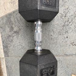 45 Lb Metal Dumbbell - York Brand