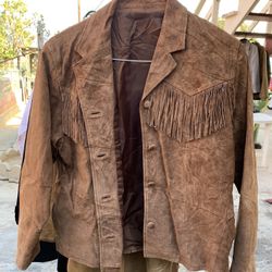 Vintage Leather Lot Of Two Jackets 