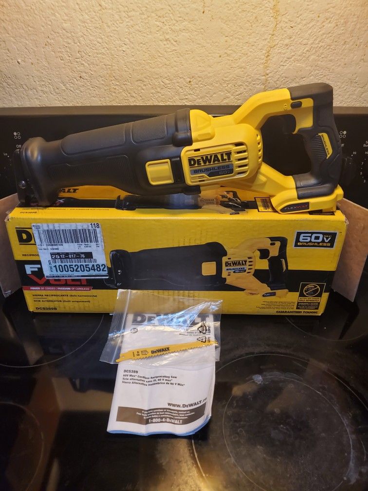Dewalt FlexVolt 60V Brushless Sawzall Tool Only Brand New. Hablo Español Price Is Firm Precio Es Firme