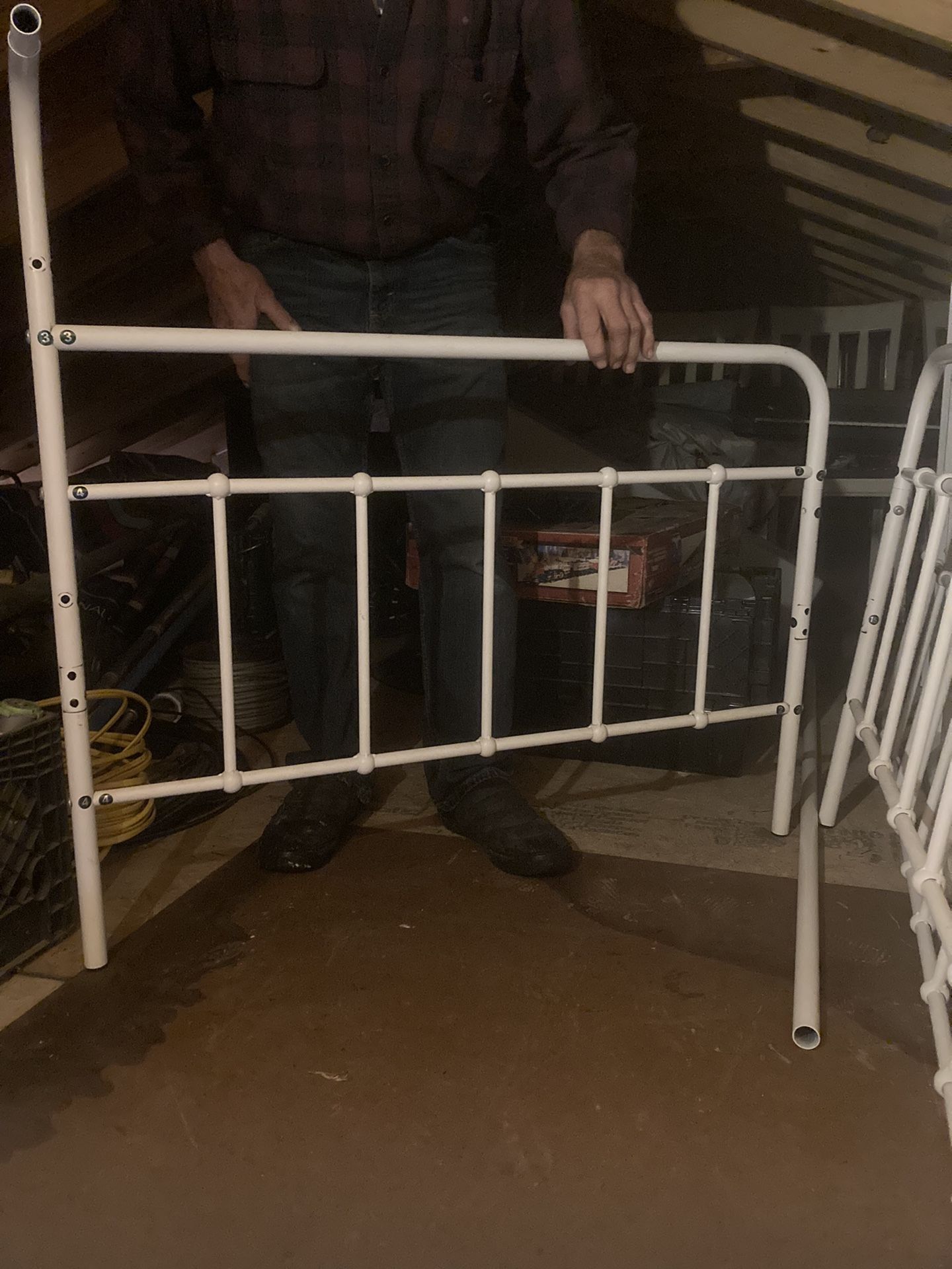 Daybed, everything included, new mattress, twin size, metal, clean, $125 firm cannot deliver