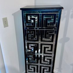 Black and Mirror Cabinet/Storage