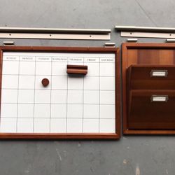 Pottery Barn Daily Organization System in espresso color. Rare color
