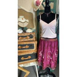 Spanish style vintage floral skirt