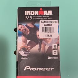 PIONEER Ironman Sweat-Resistant Wireless Bluetooth Sport In-Ear Headphones 