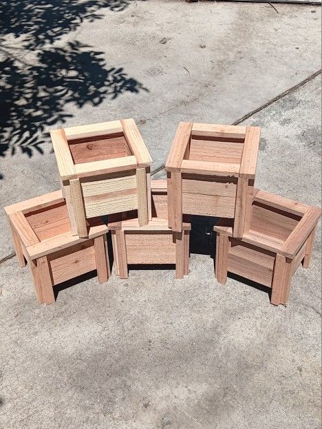 Handcrafted Cedar Planters