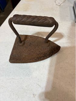 rustic antique cast-iron sad iron