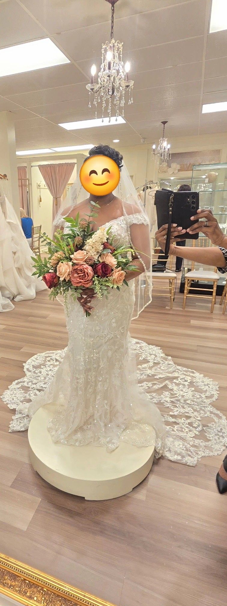 Wedding Dress And Veil For Sale