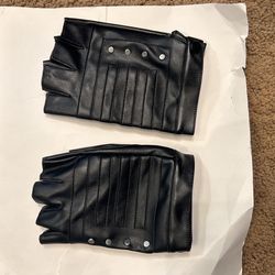 Halloween Costume Black Kids Gloves 