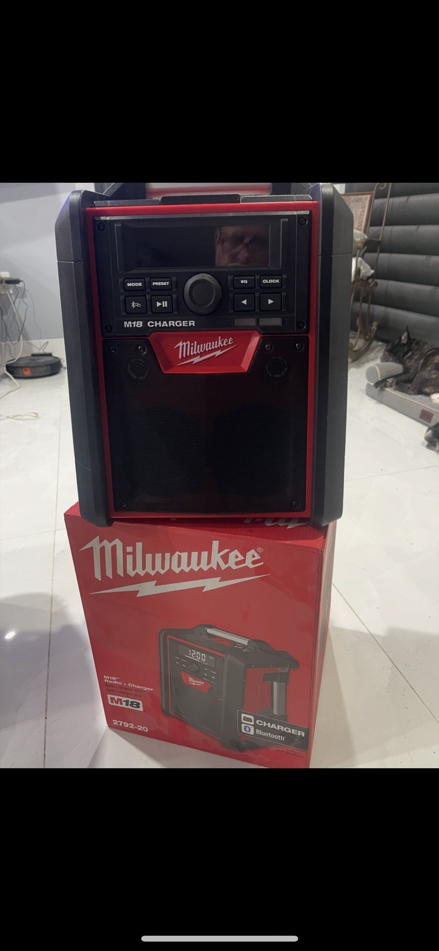 Milwaukee M18 Bluetooth Radio.