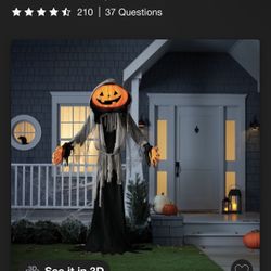 Hyde & EEK! Boutique 8-Ft Animated Pumpkin Ghoul – Halloween Decoration