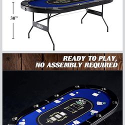 Poker table and 500 piece chip set