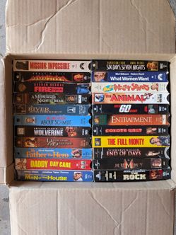VHS movies tapes cassettes