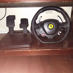 PS4 Steering Wheel And Pedals