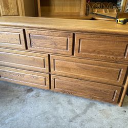Solid wood dresser