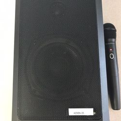 PA Speaker With Wireless Mic 