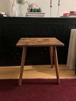 Rustic Wood Side Table