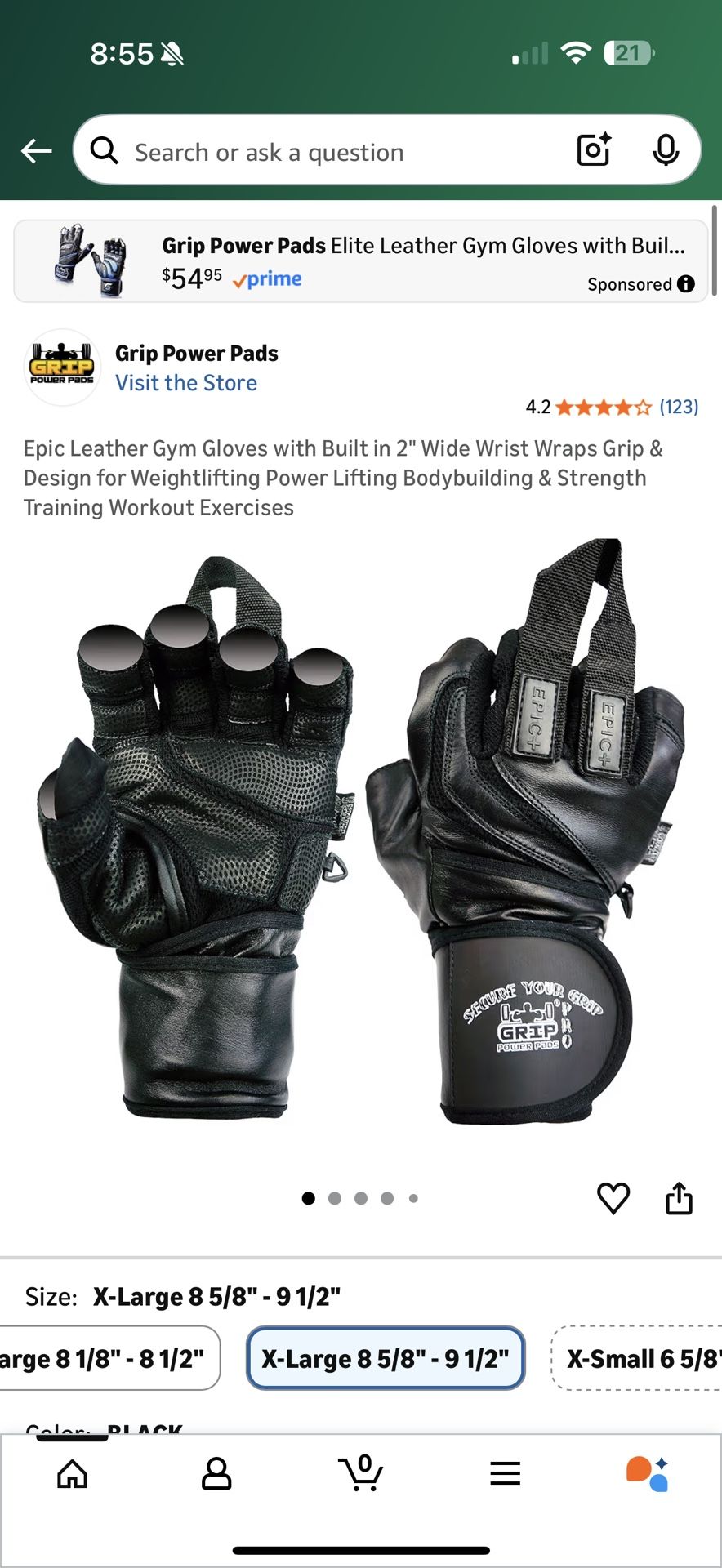 Weight Lifting Gloves