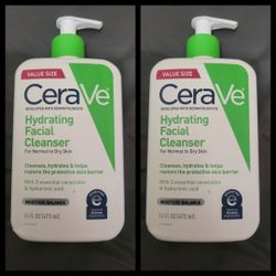CeraVe Hydrating Facial Cleanser for Normal to Dry Skin, Daily Face Wash for Dryness (16oz Bottle) FOR $10 Each