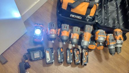 Ridgid. Milwaukee. DeWalt. Makita Power Tools 