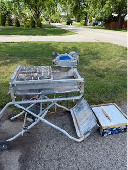 Rigid wet tile saw