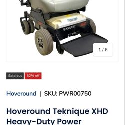 Hoveround Teknique XHD Power Wheelchair (Electric Scooter)– Needs Batteries – Good Condition