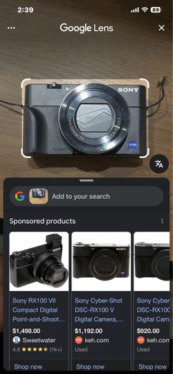 Sony digital camera