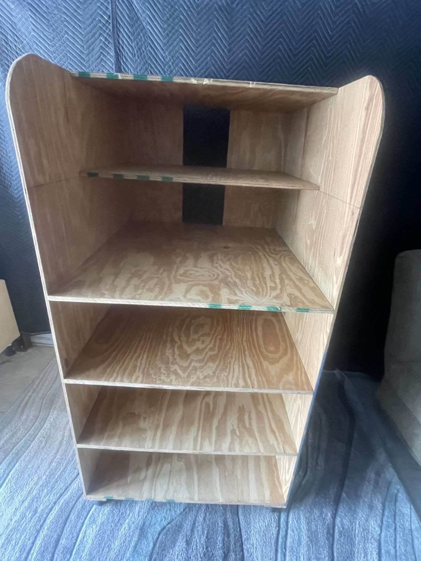 Custom built storage shelves on caster wheels (DELIVERY AVAILABLE