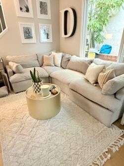 Plush sectional sofa